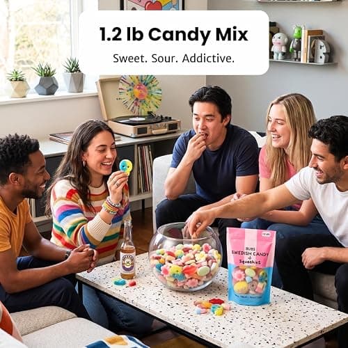 Viral Swedish Candy Mix with Bubs and UK's Famous Squashies, 1.2 lbs bag thumbnail 9