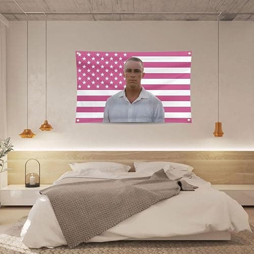Flagge, Flagge, Rosa Amerikanische Flagge, Lustige Amerika-Flagge, Wandteppich- | Gutes Textur-Dekorationswerkzeug Für Rasen, Innenhöfe, Gärten, Terrassen Und Balkone thumbnail 3