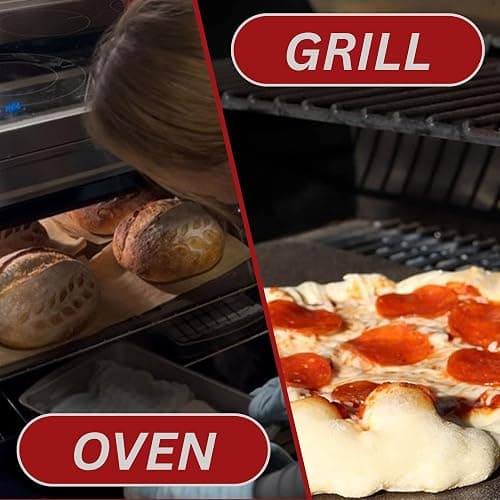 ThermiChef 16" by 16" Pizza Steel (3/8" Deluxe Thickness) - Multipurpose Cooking Steel for Ovens & Grills - Made in the USA thumbnail 7