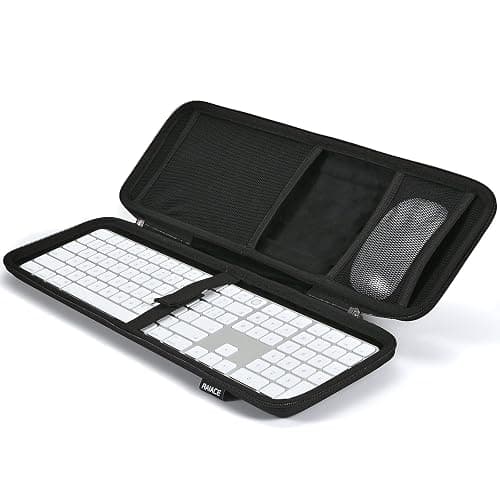 RAIACE Hard Storage Case Compatible with Apple Magic Keyboard + Magic Mouse. (Case Only) - Black thumbnail 9