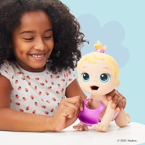 Baby Alive Lil Snacks Doll, Eats and Poops, Snack Theme, 8 Inch Baby Doll, Snack Box Shape Toy for Kids Aged 3+ Blonde Hair thumbnail 2