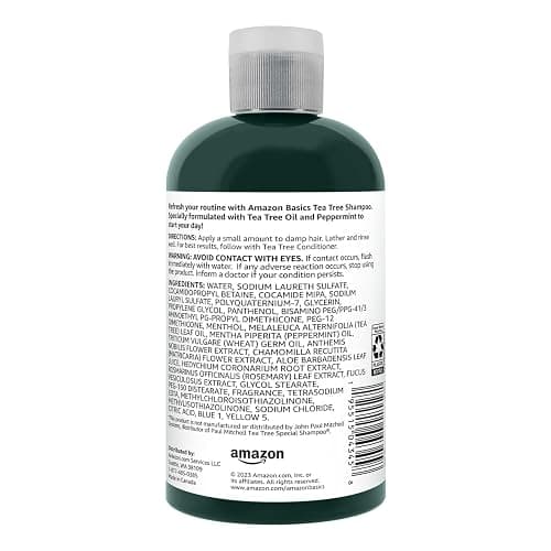 Amazon Basics Tea Tree Shampoo, 10.14 Fl Oz, Pack of 1 thumbnail 2