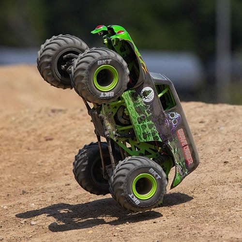 Losi 1/18 Mini LMT Grave Digger 2S 4X4 RTR Brushed Monster Truck Battery & Charger Included Green LOS01026T1 thumbnail 4