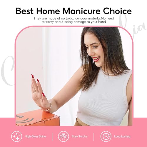 COSCELIA 25PCS Gel Nail Polish Set Spring Summer Colors Gel Nail Polish Soak Off with Glossy Matte Silver Golden Glitter Top Coat Red Brown Black White Green DIY Gifts for Women Girls thumbnail 8