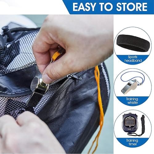 2-Pack Large Sports Ball Bag,Mesh Soccer Ball Bag，Heavy Duty Drawstring Bags Hold Equipment for Coach, Basketball,Football, Volleyball,Baseball and Swimming Gears with Adjustable Strap thumbnail 4