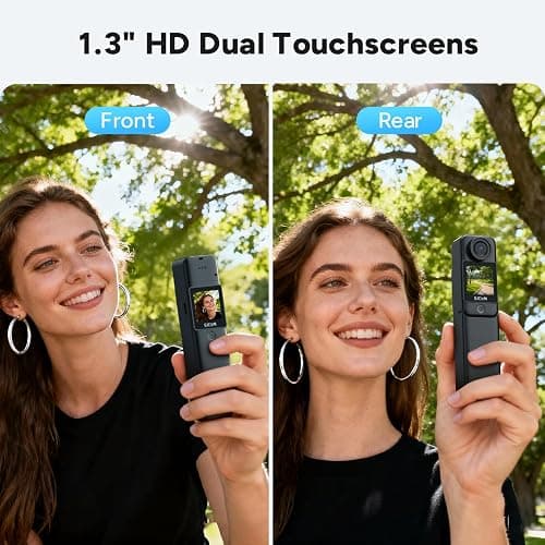 SJCAM C300 4K Action Camera,64GB Magnetic Body Cam & Handheld Detachable Design, Vlogs for Content Creators YouTube Streaming,7Hour Power,Stabilization,Waterproof,Black thumbnail 6