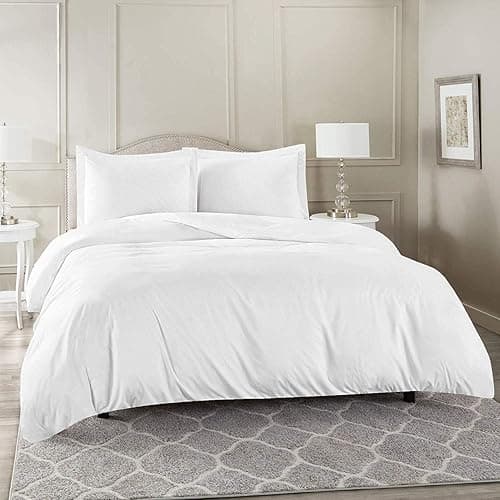 Super King Duvet Cover - White Solid