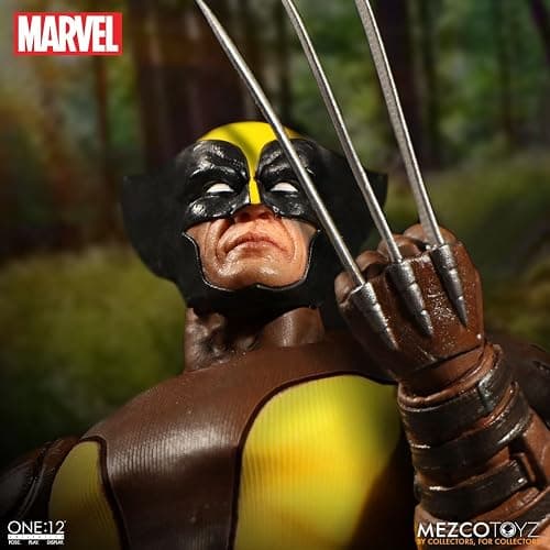 Mezco Toys One: 12 Collective: Marvel Wolverine Action Figure | One-12 Collective 6 Inch Action Figure Marvel Series - Wolverine thumbnail 4