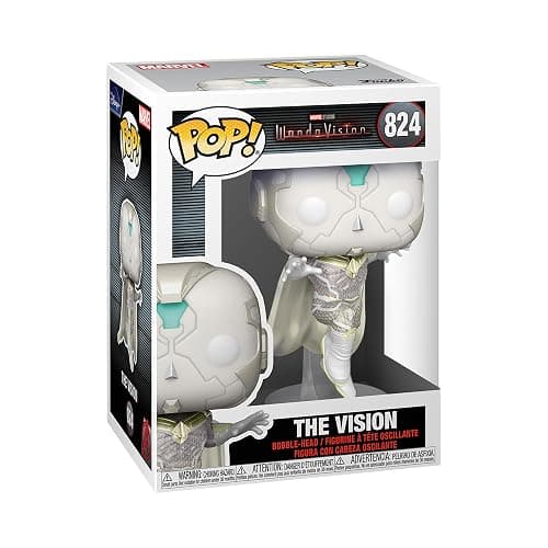 Funko Pop! Marvel: Wandavision - The Vision (Finale), Multicolor (54324) | Pop Marvel Wandavision 3.75 Inch Action Figure - The White Vision #824 - Image 1