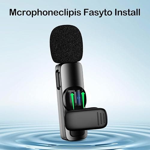 SOOOEC Wireless Lavalier Microphone with Adapter - for iPhone and Android Devices, Computers - Mini Mic for Video Recording and Podcasts - Noise Reduction Lapel Type C Mic thumbnail 8