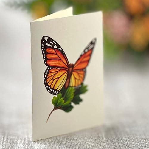 Freshcut Paper Pop Up Cards, Butterflies & Buttercups, 12 Inch Life Sized Forever Flower Bouquet 3D Popup Greeting Card, Birthday Cards, Thank You Card, Blank Notecard & Envelope - Buttercups & Butterflies thumbnail 7