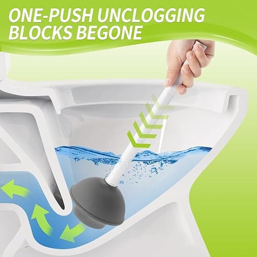 IVYROLL Toilet Brush and Plunger Set Hidden, S-Shaped Toilet Brush Plunger Combo, Perfect for Homes, Apartments & Bathrooms thumbnail 3