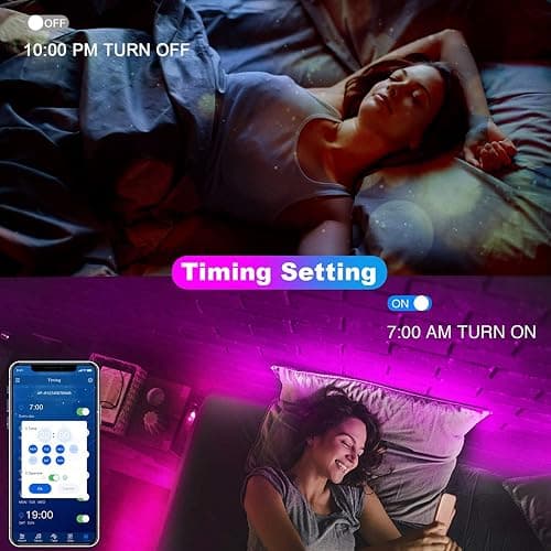 dalattin Led Strip Lights 200ft (2 Rolls of 100ft), Led Lights for Bedroom with App & Remote Control, 24V Led Lights Strip for Room & Festival Decoration thumbnail 6