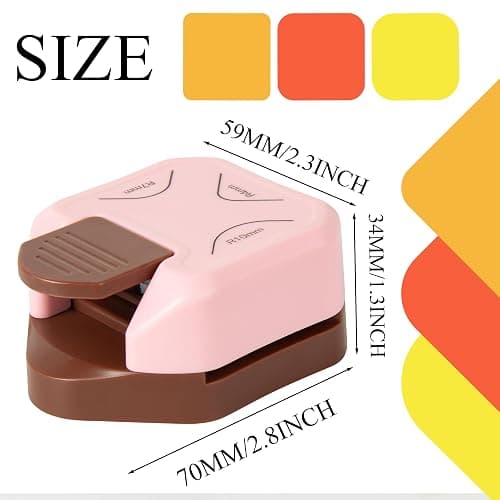 QIQQIKIN Corner Rounder Punch Pink,Paper Punches for Crafting,Cardstock,Edge Cutter,Scrapbook,Card Making Supplies,Journaling Accessories, Photos Cards Scrapbooking thumbnail 4