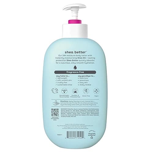eos Shea Better Body Lotion- Fragrance Free, 24-Hour Hydration Skin Care, 16 fl oz - Fragrance Free - 16 Fl Oz (Pack of 1) thumbnail 8