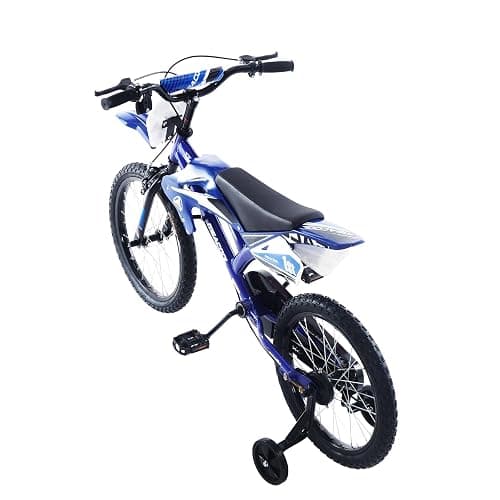 BSTSEL 16" 18" Kids Bicycle Moto Motorcross Bike with Removable Stabilisers Wheels for Boys&Girls Ages 5-10 Years Old Children 16/18 inch Motorcycle Bike Gift thumbnail 5