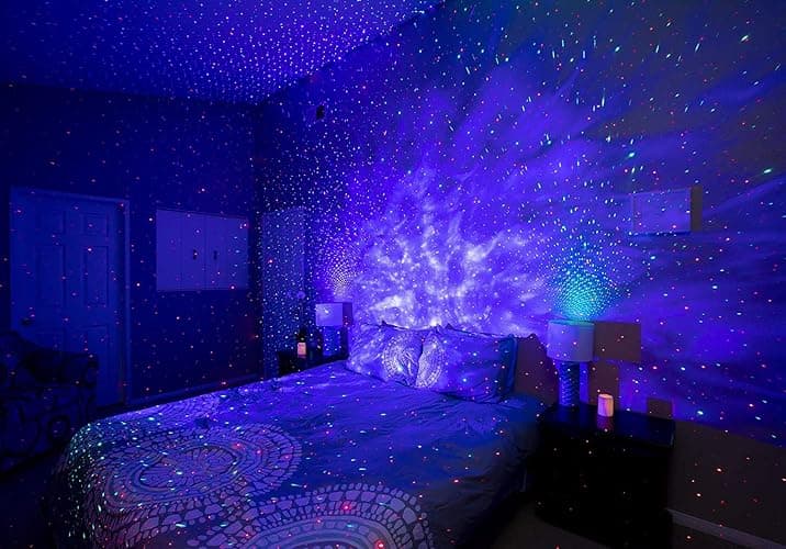 BlissLights Sky Lite - LED Laser Star Projector, Galaxy Projector, Nebula Light (Blue Stars, Blue Cloud) thumbnail 3