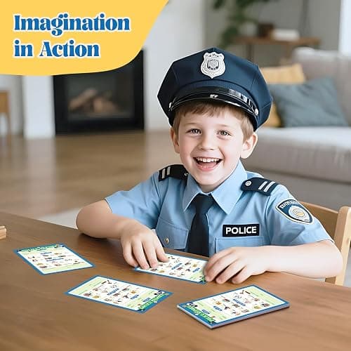 MOMOTONX 10 Pack Kids Pretend Play Notepads, 40 Pages Kids Playtime Pads | 4'' x 6'' All Roles Imaginative Role Play Activity Set, Educational Toys for Toddlers thumbnail 2