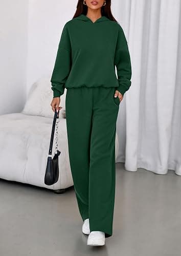 PRETTYGARDEN 2 Piece Lounge Sets for Women Matching Sweatsuits | Oversized Hoodies & Baggy Wide Leg Sweatpants,Casual Sweat Set,Workout Tracksuit,Airport Travel Outfits,Fashion Fall Clothes thumbnail 6