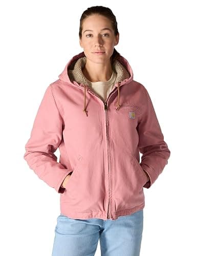 Carhartt Women's 104292 Loose Fit Washed Duck Jacket - Sherpa Lined - Image 1