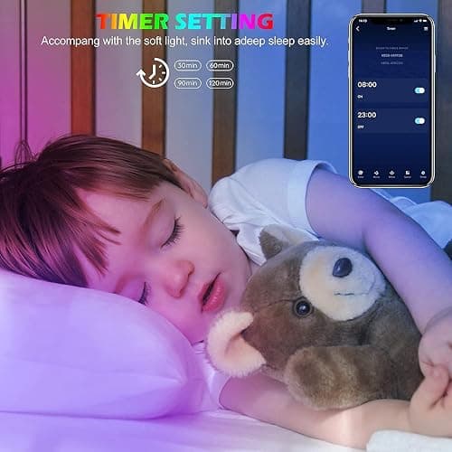 Tenmiro Led Lights for Bedroom 100ft(2 Rolls of 50ft) Smart Music Sync Color Changing LED Strip Lights with App and Remote Control RGB LED Strip, LED Lights for Room Home Party Decoration thumbnail 4