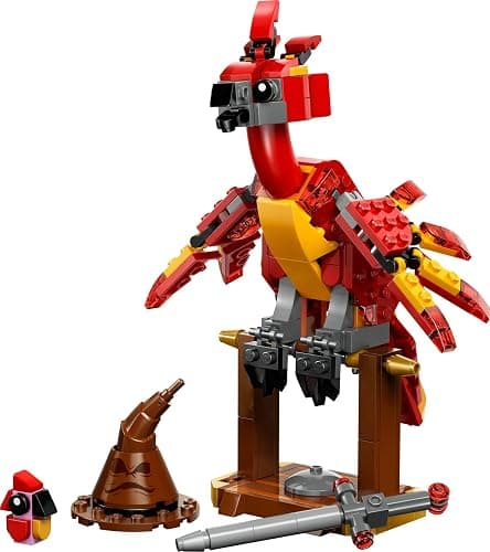 LEGO Harry Potter Fumseck : Le Phénix de Dumbledore - Jouet Avec Figurine d'Oiseau - Décoration Intérieure - Choixpeau & Épée De Gryffondor - Cadeau d'Anniversaire Pour Fille Ou Garçon Dès 8 Ans 76448 thumbnail 10