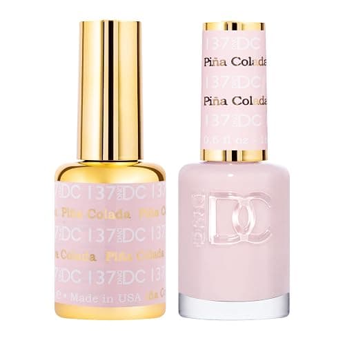 DND Gel Polish Set, Pink Nude Collection, UV/LED GelPolish and Air Dry Nail Lacquer, Matching Chip-Free Polish Duo, 0.5 Fl Oz Each - Image 1