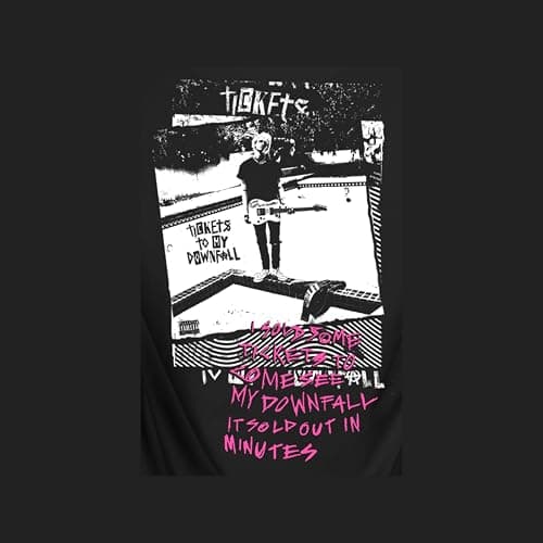 2Bhip Machine Gun Kelly Hoodie Tickets Downfall Front & Back Print Adult Hooded Sweatshirt Music Graphic Print thumbnail 6