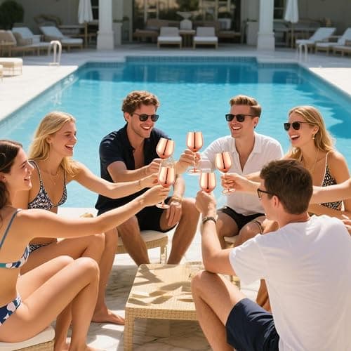 UNISWEET Stainless Steel Wine Glasses Set of 4 Unbreakable Wine Glass 18 oz Unique Metal Wine Goblets for Outdoor, Travel, Camping, Pool, Ideal Gift for Wine Lovers (Mirror-Rose Gold) thumbnail 4