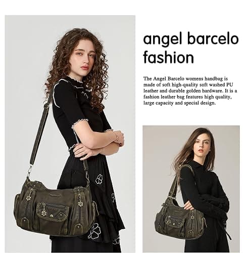 Angel Barcelo Purses for Women Soft PU Leather Shoulder Bag Crossbody Purse and Handbags thumbnail 6