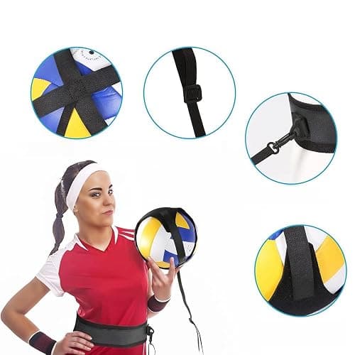 Hitburu Attrezzatura per Allenamento Pallavolo - Allenatore Di Schiacciata Per Principianti | Banda Elastica Portatile con Cintura Regolabile per Giardino, Spiaggia, Palestra e Parco thumbnail 8