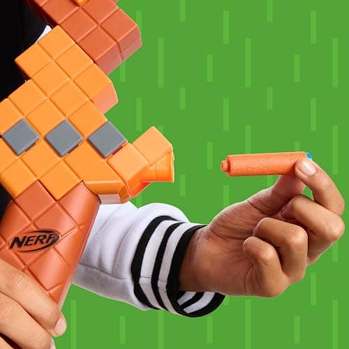 Nerf Minecraft Bow Dart Blaster, Pull-Back String Priming, 8 Nerf N1 Darts Compatible Only with Nerf N1 Dart Blasters, Ages 8+ thumbnail 4