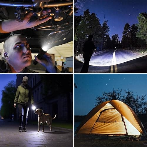 Lighting EVER LED Flashlights High Lumens, Small Flashlight, Waterproof, Adjustable Focus Flash Light for Outdoor, Emergency, AAA Batteries Included, Tactical & Camping Accessories thumbnail 8