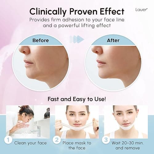 V Shaped Contouring Face Mask Line Shaping Lifting Belt Neck Reduction Jawline Shaper Lift Up Tape Enhancer Patch Firming Tightening Skin Chin Collagen Hyaluronic Acid Stocking Stuffers Women 5 pcs thumbnail 5