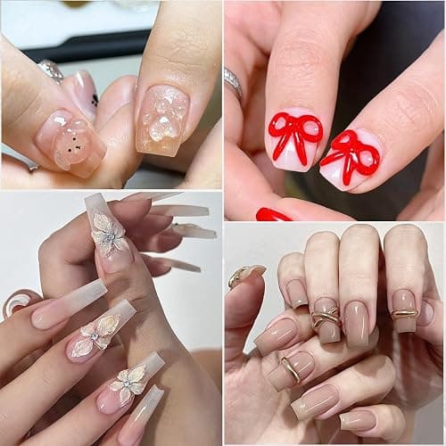 Fcozpjk 2PCS Clear 3D Sculpting Gel Kit - Non-Sticky Hand Carving Gel with Silicone Pen for Nails 3D Flowers Nail Design Manicure Salon Supplies thumbnail 7