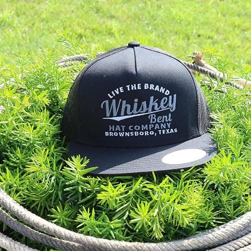 WHISKEY BENT HAT CO. The Cali Adjustable Snapback Western Lifestyle Trucker Hat, High Profile thumbnail 6