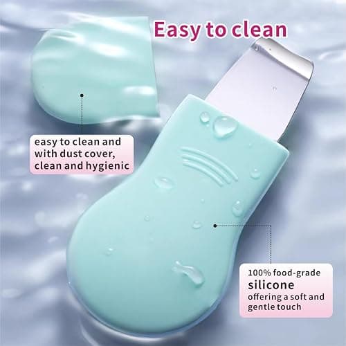 REVEX Silicone Nose Blackhead Remover Tool Set,Blackhead Scraper Tool,2Pcs Pore Cleaning Brush, Face Scrubber Skin Spatula, Pore Scrubber for Deep Cleansing,Face Exfoliator Scrubber for Women Men thumbnail 7