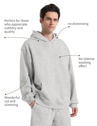 FAIABLE Mens Super Soft Oversized Hoodie Acid Wash Hoodie Heavyweight Fashion Hoodies & Sweatshirts for Men Women Couples thumbnail 2