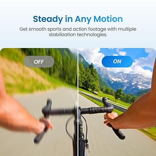 Xtra Edge Action Camera, 1/1.3" Sensor & 4K Cinematic Video, Hyper Stabilization, Waterproof Camera to 52 Ft, 3-Hour Battery, Universal Quick Mount, Vlogging Camera for Adventure Photography thumbnail 4