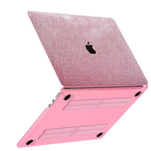 Teazgopx Bling Rhinestone Case for MacBook Air 13.6 inch M4/M3/M2 (Models:A3240/A3113/A2681)2025 2024 2022 Release,High Quality Hand Glued Diamond Case Fashion Luxury Shiny Crystal Hard Shell - Image 1