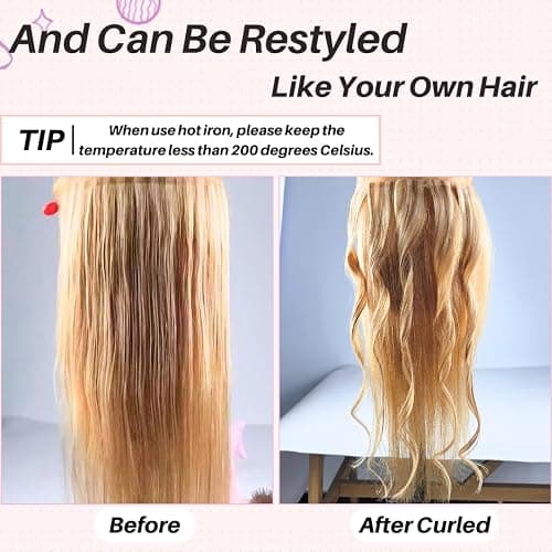 Purple Tape in Hair Extensions Human Hair 24 Inch Invisible Thick Ends Tape in Colored Remy Hair Extensions for Girls - 24 Inch-20pcs-30 Gram - #Purple thumbnail 7