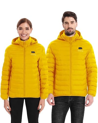 Venustas Unisex Dual-Control Heated Jacket, Water-resistant Heated Coat for Women and Men with Battery Included thumbnail 2