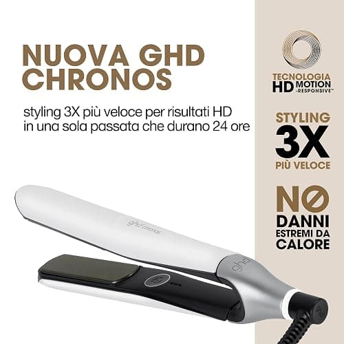 ghd Chronos Piastra & Styler Bianca – La Più Avanzata, Styling 3X Più Veloce, Maggiore Lucentezza – Senza Danni da Calore Estremo – Per Tutti i Tipi di Capelli thumbnail 2