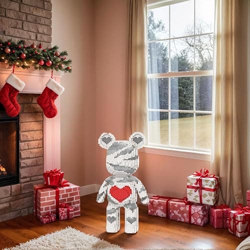 PLAYNENO Bear Micro Mini Building Block Sets for Adults, No Compatible with Lego, Building Toys for Home & Office Decor, MOC 3D Creative Model Gifts for Christmas thumbnail 2