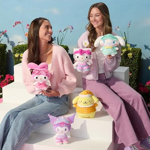 Jazwares Hello Kitty® and Friends - 8-Inch Hello Kitty Pajama Party Plush - Officially Licensed Sanrio® Product from Ages 6+ thumbnail 2