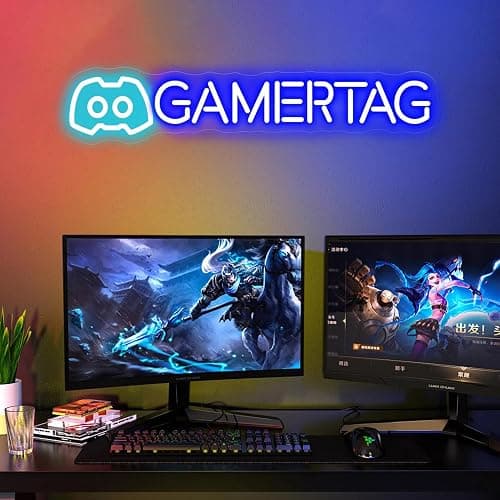 Custom Gamer Neon Sign for Game Room Wall Decor Personalized Game Led Neon Sign Customizable Gamer Tag Sign Gaming Wall Art Gaming Led Light Gift For Boyfriend Father's Day Gift for Dad Boyfriend Gamer thumbnail 5