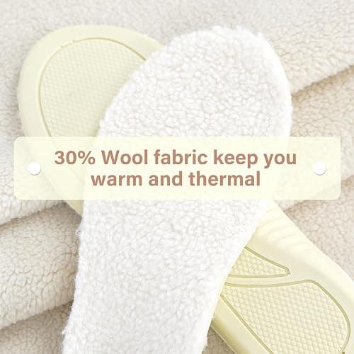 Sheepskin Insoles Women Men Wool Insoles with Arch Support, Fleece Boot Inserts Replacement for UGG Slippers W10 thumbnail 3