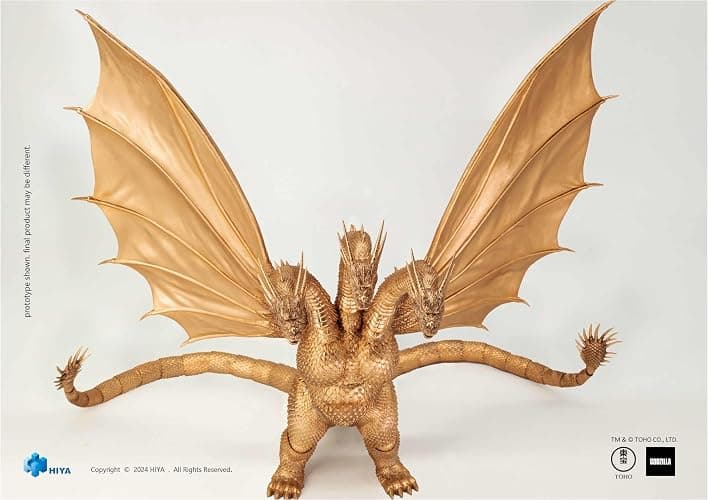 Godzilla vs. King Ghidorah - King Ghidorah Exquisite Basic Series Previews Exclusive Action Figure thumbnail 9