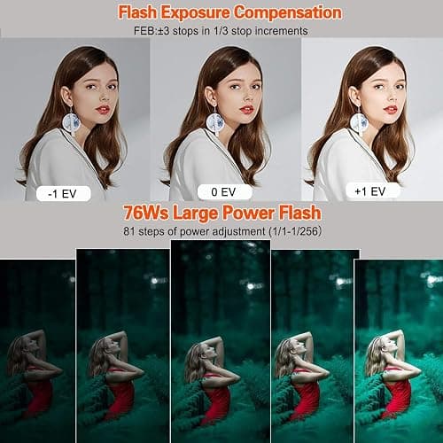 Godox V1-S TTL Round Head Camera Flash for Sony, 2.4G Wireless TTL Speedlight,76Ws HSS 1/8000s with Li-ion Battery,Compatible with Sony a7IV, a7III, a7RIV, a7R5, a7RII, a7RIII, a6400, a6000, a350 thumbnail 5