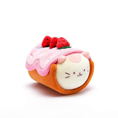 Anirollz Stuffed Animal Plush Toy – 2 Pieces 6" +10" Set Plush Doll | Soft, Squishy, Warm, Cute, Comfort, Safe | Birthday Gift Pillow with Kawaii Kitty Cat Kittiroll thumbnail 3